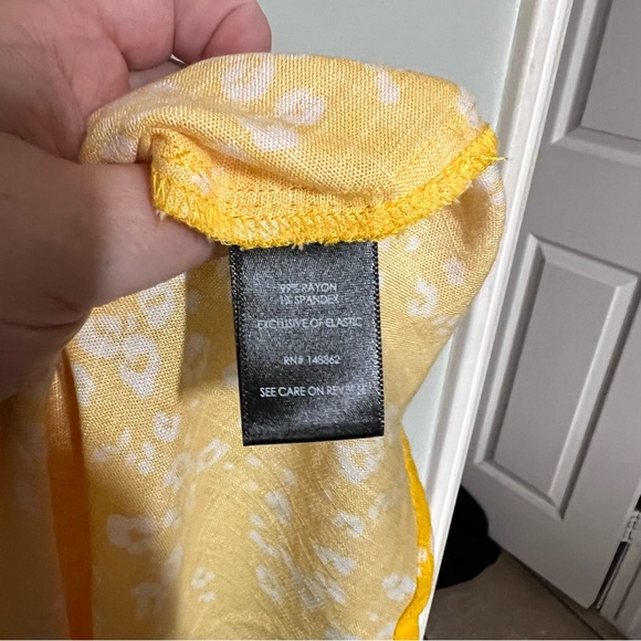 Torrid Yellow Mini Lenny Smocked Off-Shoulder Dress - 6/6X - Picture 10 of 13